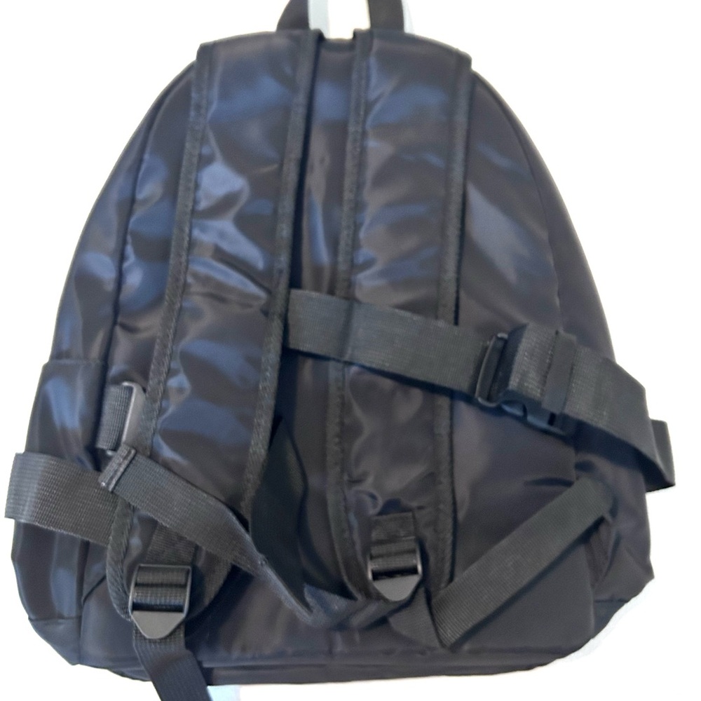 Badgley Mischka Black Nylon Backpack with detachable belt bag - Picture 2 of 5